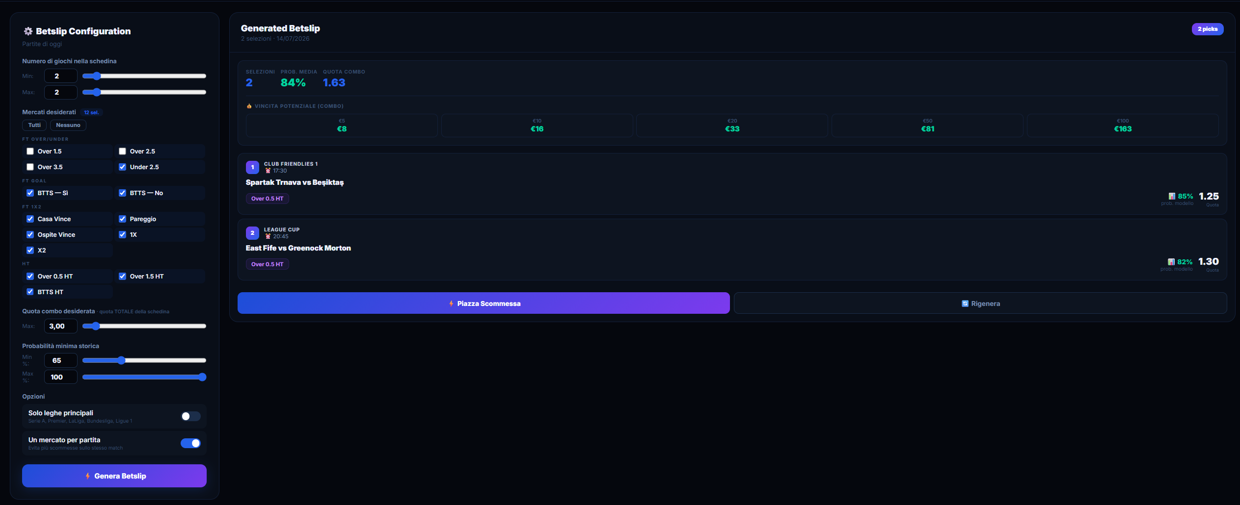 Betslip Generator